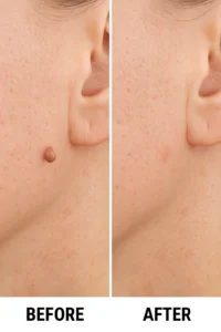 Skin tags removal Ramsey before and after